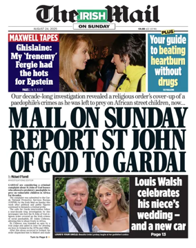 Cover of The Irish Mail on Sunday