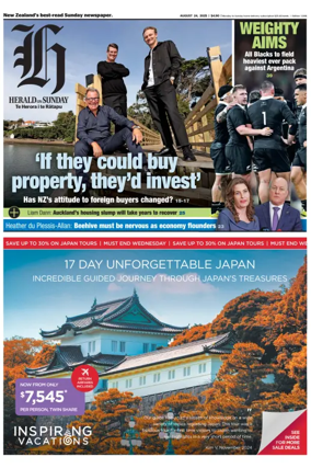 Cover of Herald on Sunday