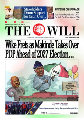 Cover of THEWILL NEWSPAPER