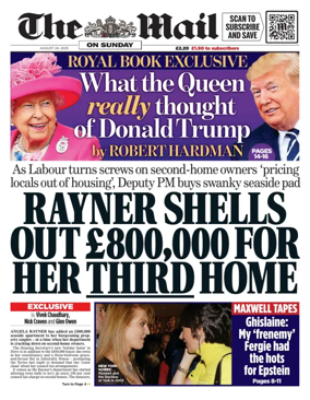 Cover of The Mail on Sunday