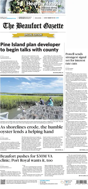 Cover of Beaufort Gazette (Sunday)