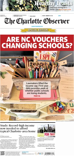 Cover of The Charlotte Observer (Sunday)