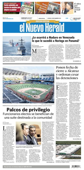 Cover of El Nuevo Herald (Sunday)