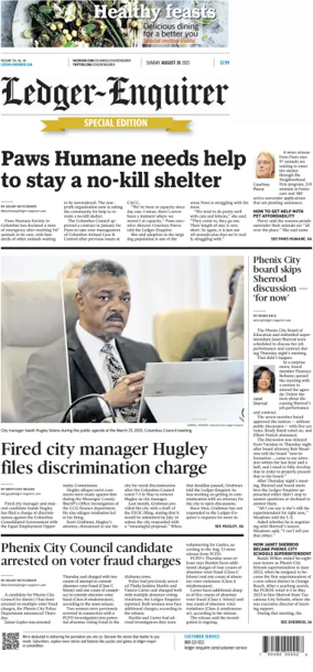 Cover of Ledger-Enquirer (Sunday)