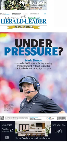 Cover of Lexington Herald-Leader (Sunday)