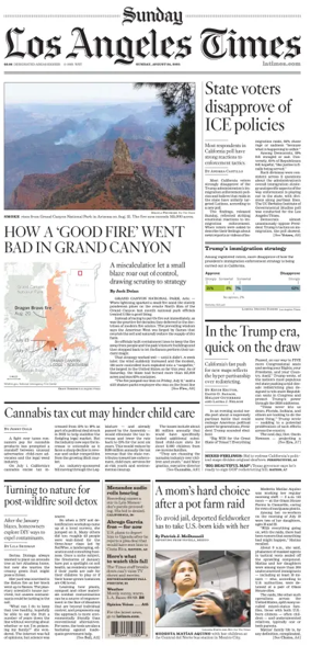 Cover of Los Angeles Times (Sunday)