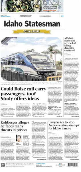 Cover of The Idaho Statesman (Sunday)