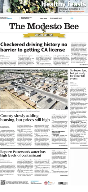 Cover of The Modesto Bee (Sunday)