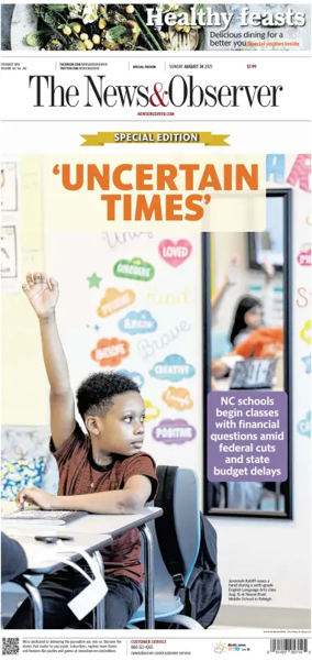 Cover of The News & Observer (Sunday)
