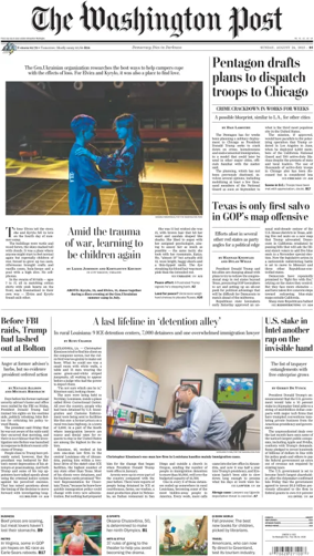 Cover of The Washington Post Sunday