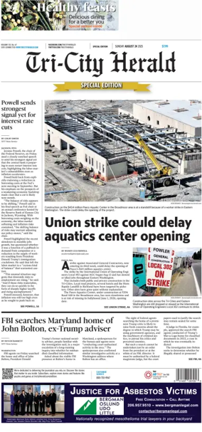 Cover of Tri-City Herald (Sunday)