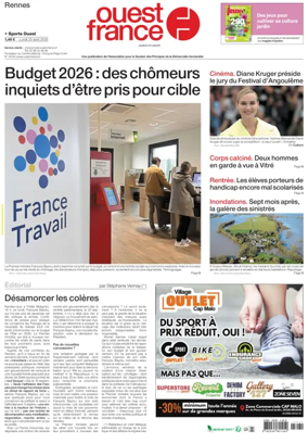 Cover of Ouest France (Rennes)