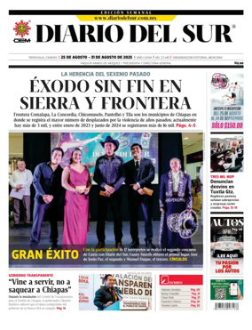 Cover of Diario del Sur