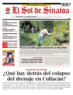 Cover of El Sol de Sinaloa