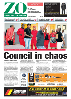 Cover of Zululand Observer - Monday