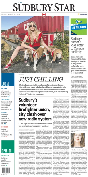 Cover of The Sudbury Star