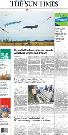 Cover of The Sun Times (Owen Sound)