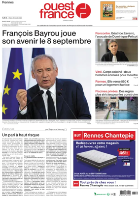 Cover of Ouest France (Rennes)