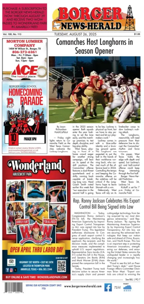 Cover of Borger News-Herald
