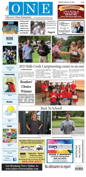 Cover of Observer News Enterprise