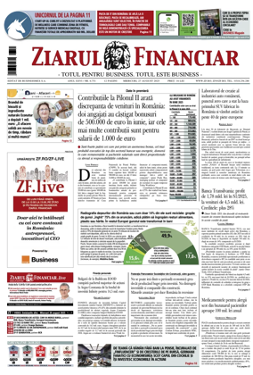 Cover of Ziarul Financiar
