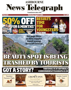 Cover of Ashbourne News Telegraph