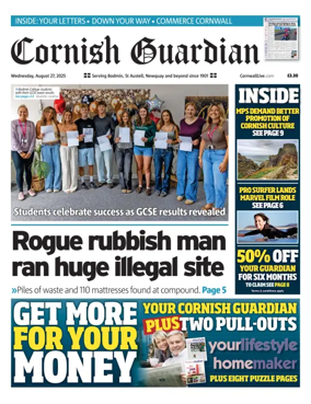 Cover of Cornish Guardian (Newquay & the North Coast)