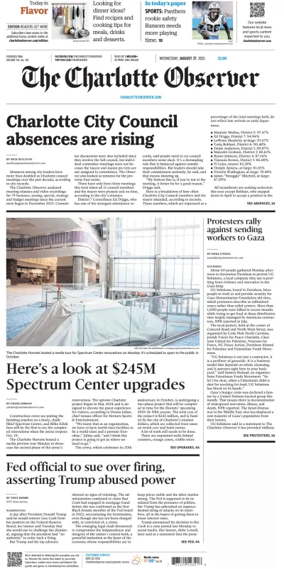 Cover of The Charlotte Observer