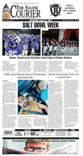 Cover of The Saline Courier