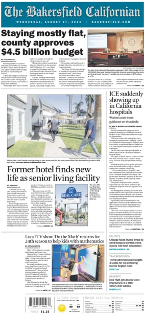 Cover of The Bakersfield Californian