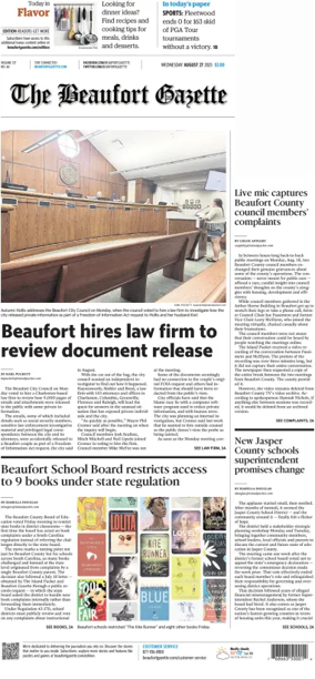 Cover of The Beaufort Gazette