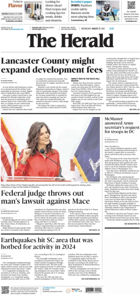 Cover of The Herald (Rock Hill)