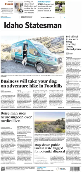 Cover of The Idaho Statesman