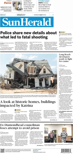 Cover of The Sun Herald