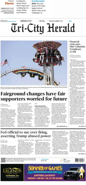 Cover of Tri-City Herald
