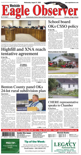 Cover of Westside Eagle-Observer