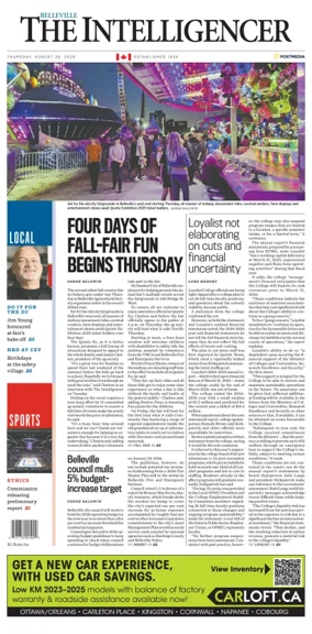 Cover of The Intelligencer (Belleville)