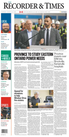 Cover of The Recorder & Times (Brockville)