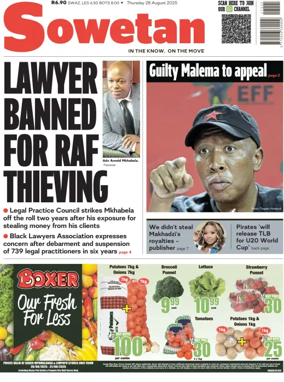 Cover of Sowetan