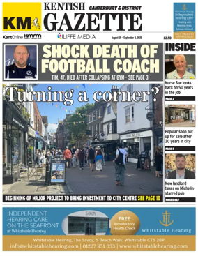 Cover of Kentish Gazette Canterbury & District