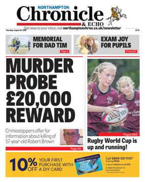 Cover of The Northampton Chronicle and Echo