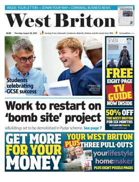 Cover of West Briton (Falmouth Penryn Helston The Lizard)