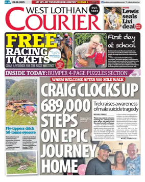 Cover of West Lothian Courier
