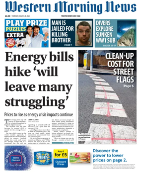 Cover of Western Morning News