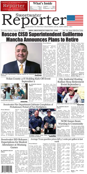 Cover of Sweetwater Reporter