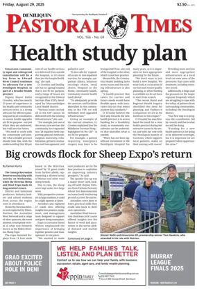 Cover of Deniliquin Pastoral Times