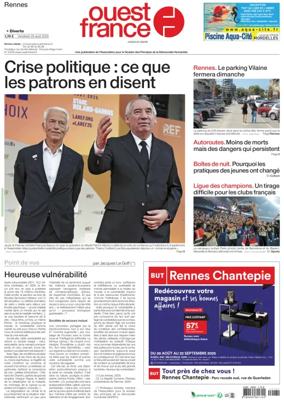 Cover of Ouest France (Rennes)
