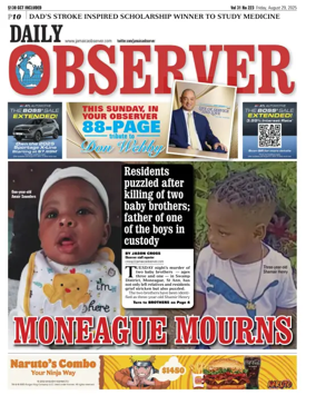 Cover of Daily Observer (Jamaica)