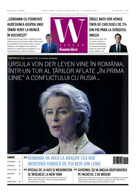 Cover of Romania Libera - Friday Edition