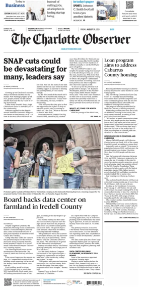 Cover of The Charlotte Observer